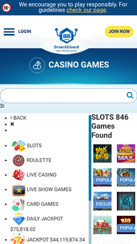 DrueckGlueck Casino Games Mobile
