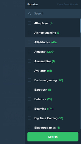 Duelbits Casino Game Developers Mobile