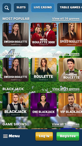 Duelz Casino Live Dealer Mobile
