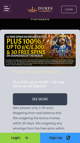 Dukes Casino Promotions Mobile