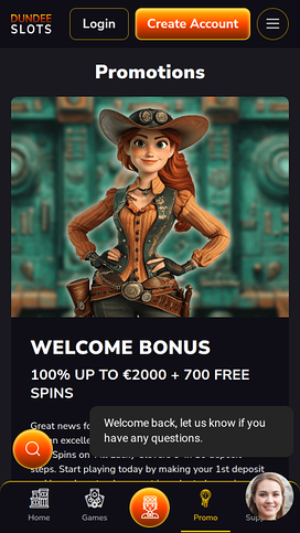 Dundeeslots Casino Promotions Mobile