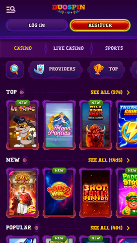 Duospin Casino Games Mobile