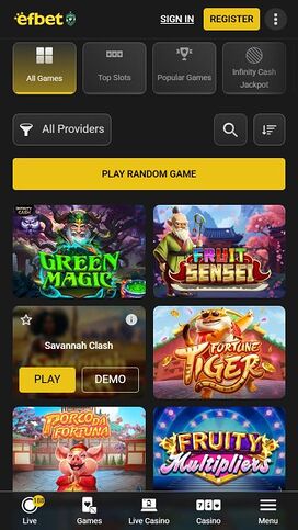 Efbet Mobile Image Games