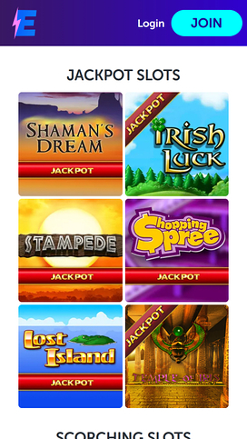 Electric Spins Casino Jackpot Mobile