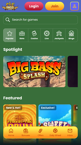 Elf Bingo Casino Games Mobile