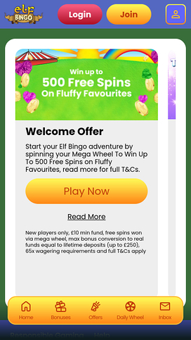 Elf Bingo Casino Promotions Mobile