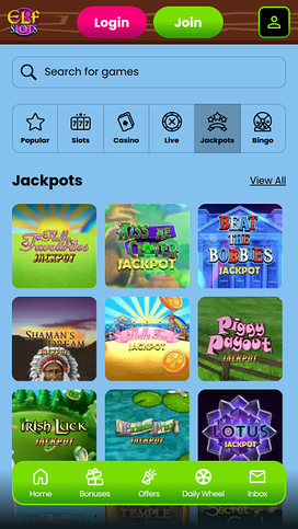 Elf Slots Casino Jackpot Mobile