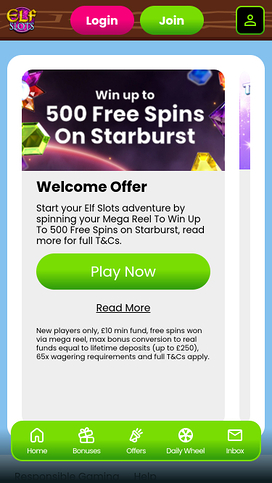 Elf Slots Casino Promotions Mobile