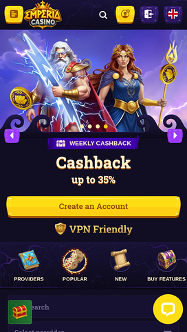 Juegos móviles de Emperia Casino