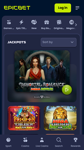 EpicBet Casino Jackpot Mobile