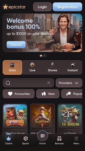 Juegos móviles de Epicstar Casino