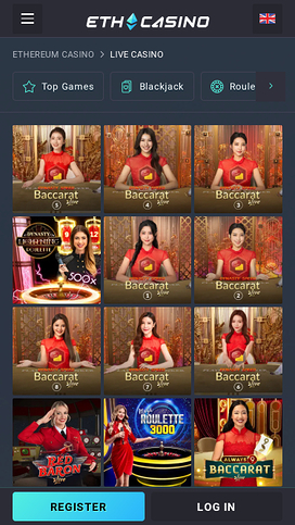 ETH Casino Live Dealer Mobile