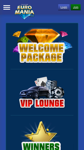 EuroMania Casino-kampanjer Mobil