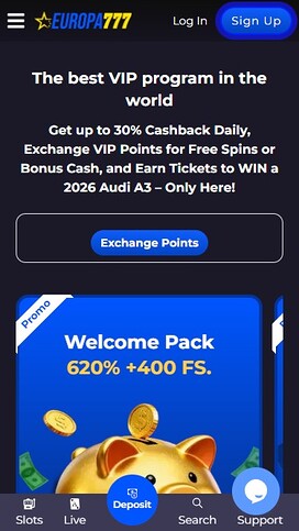 Programa VIP Móvil del Casino Europa777