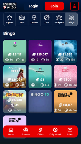 Express Wins Mobile Bingo