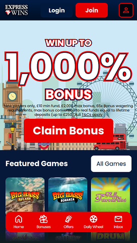Express Wins Mobile Homepage