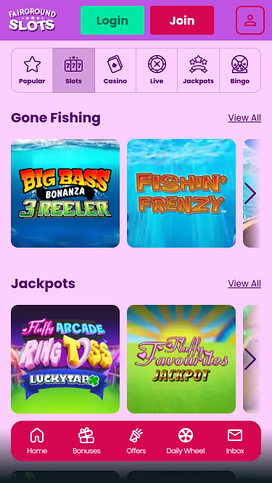 Fairground Slots Casino Mobile Games