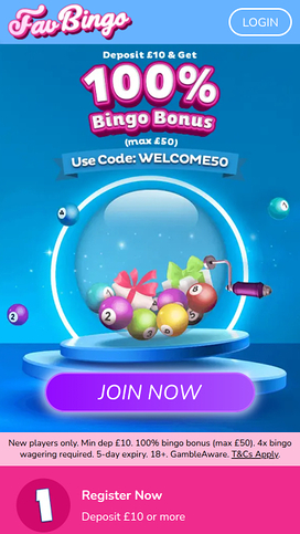 Favbingo Casino Mobile Homepage