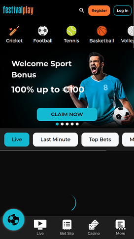 Apuestas deportivas de Festival Play Casino para móvil