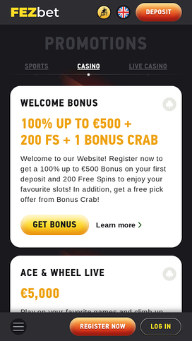 FEZbet Casino Mobile Promotions