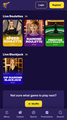 Casino Fiestaslots Móvil con Crupier en Vivo