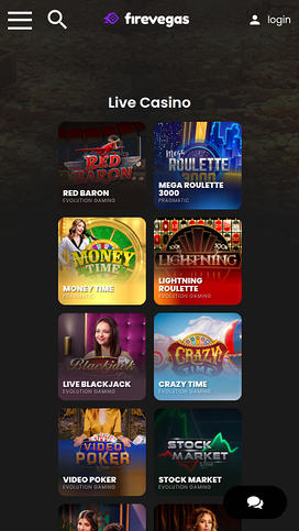 Fire Vegas Casino Mobile Live Dealer