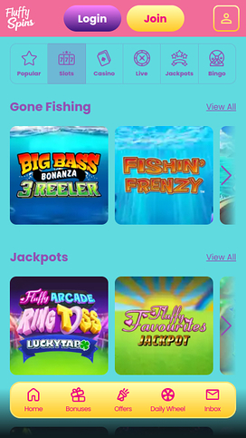 Fluffy Spins Casino Mobile Games