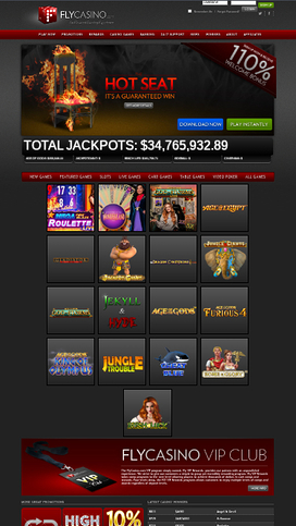 Fly Casino Mobile Featured Games