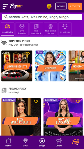Foxy Games Casino Mobile Live Dealer