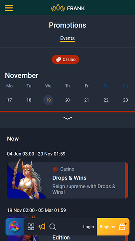 Frank Casino Mobilkampanjer