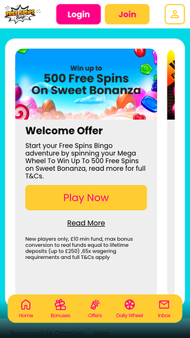 Free Spins Bingo Mobile Promotions