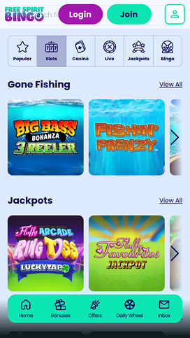 Free Spirit Bingo Mobile Games
