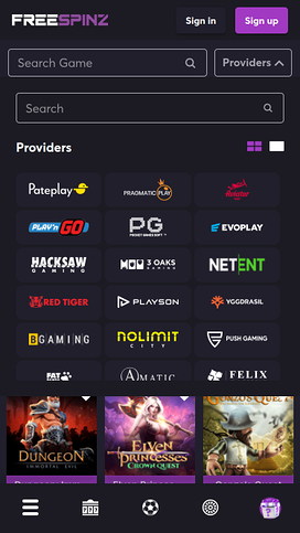 Freespinz Casino Mobile Game Developers