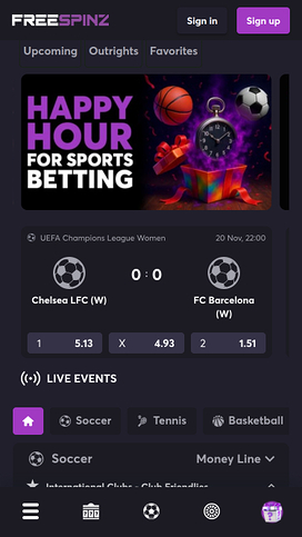 Freespinz Casino Mobile Sports