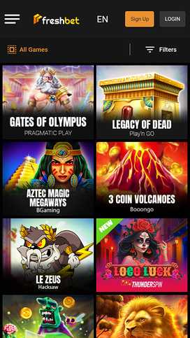 Fresh Bet Casino Mobile Games