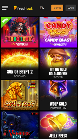 Fresh Bet Casino Mobile Jackpot