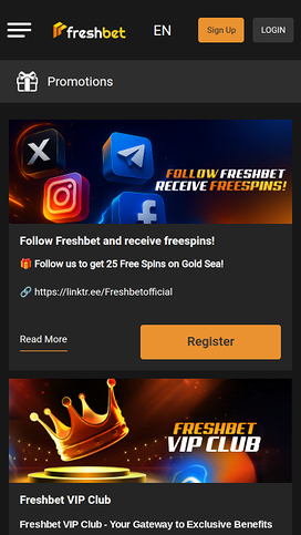 Fresh Bet Casino Mobile Promotions