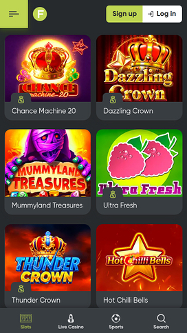 Fresh Casino Mobile Games