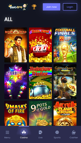 Fruity King Casino Mobile Games