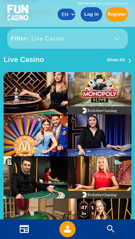 Fun Casino Desktop Live Dealer