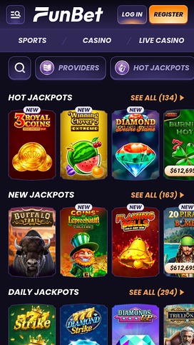 Funbet Casino Mobile Jackpot