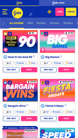 Gala Bingo Mobile Bingo