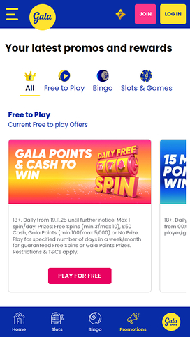 Gala Bingo Mobile Promotions