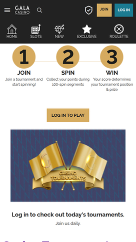 Gala Casino Mobile Tournaments