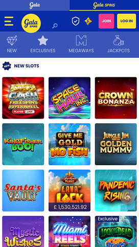 Gala Spins Mobile Games