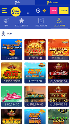 Gala Spins Mobile Jackpot