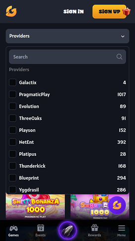 Galactix Casino Mobile Game Developers