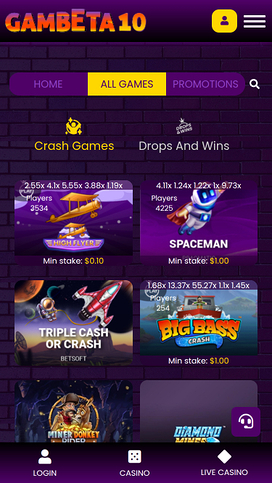 Gambeta10 Casino Mobile Crash Games