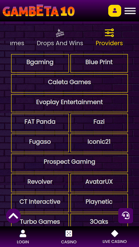 Gambeta10 Casino Mobile Game Developers