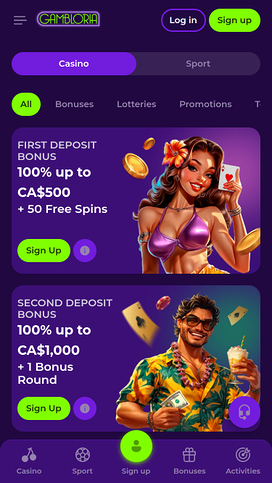 Gambloria Casino Mobile Promotions